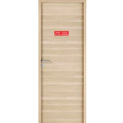 Plaque de porte SANS ISSUE EN CAS D'INCENDIE Etiquette gravoply