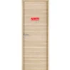 Plaque de porte SANS ISSUE EN CAS D'INCENDIE Etiquette gravoply