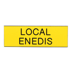 Plaque de porte  LOCAL ENEDIS  Etiquette gravoply