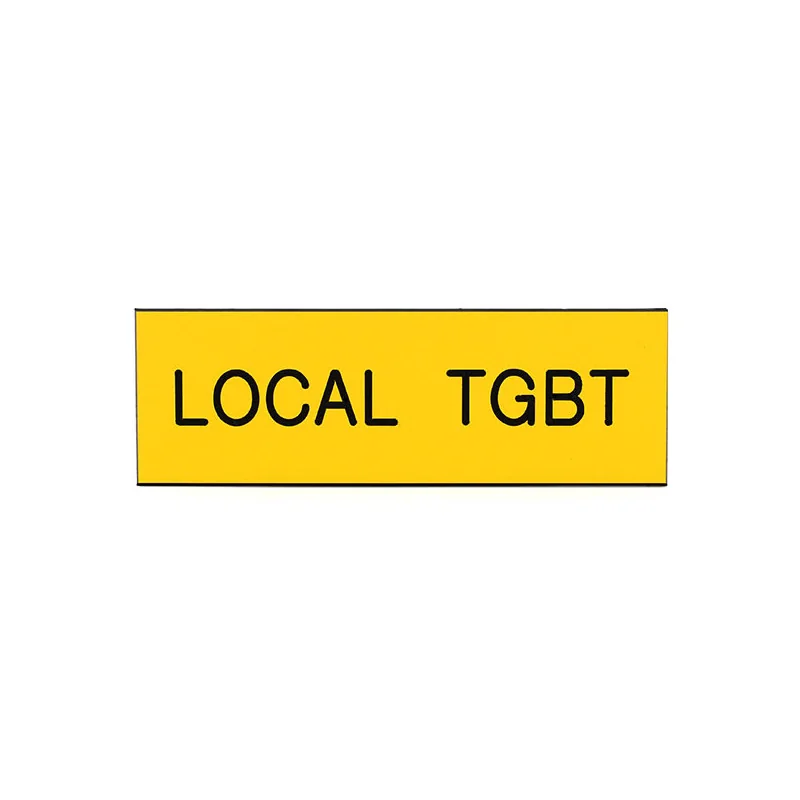 Plaque de porte LOCAL TGBT Etiquette gravoply