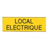 Plaque de porte LOCAL ÉLECTRIQUE Etiquette gravoply