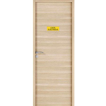 Plaque de porte  LOCAL ÉLECTRIQUE  Etiquette gravoply
