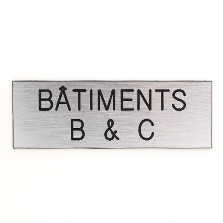 Plaque de porte BATIMENT A & B