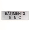 Plaque de porte BATIMENT A & B