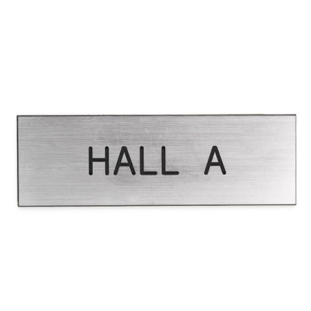 Plaque de porte HALL A