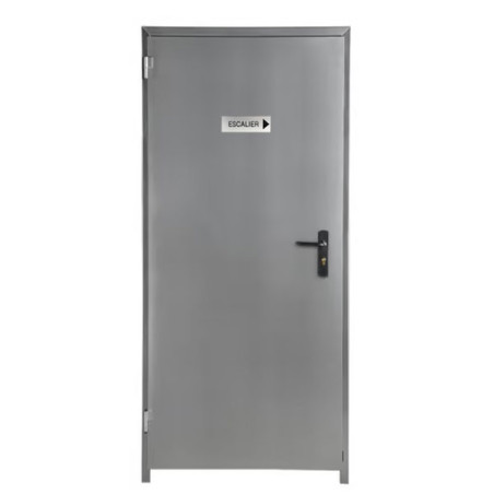 Plaque de porte ESCALIER (flèche droite ou gauche) Etiquette gravoply