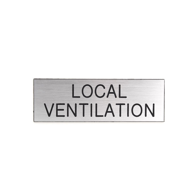 Plaque de porte  LOCAL VENTILATION Etiquette gravoply