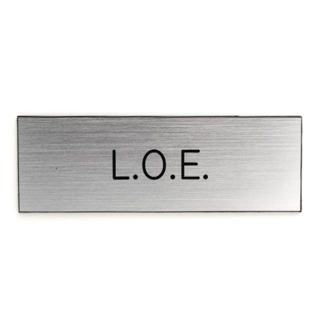 Plaque de porte LOE Etiquette gravoply