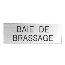 Plaque de porte BAIE DE BRASSAGE Etiquette gravoply