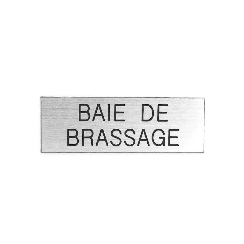 Plaque de porte BAIE DE BRASSAGE Etiquette gravoply