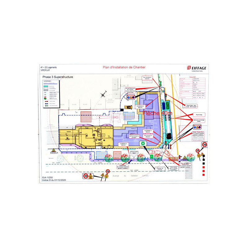 PIC plan technique Plan d'installation de chantier