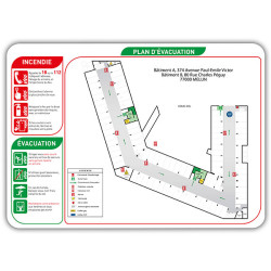 Sécurité incendie Plan d'évacuation sur Forex