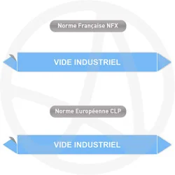 Repérage de tuyauterie Vide industriel reperage marqueur tuyauterie vinyle