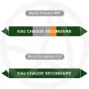Repérage de tuyauterie Eau chaude secondaire reperage marqueur tuyauterie vinyle