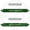 Repérage de tuyauterie Eau de chauffe reperage marqueur tuyauterie vinyle