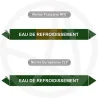 Repérage de tuyauterie Eau de refroidissement reperage marqueur tuyauterie vinyle