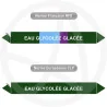 Repérage de tuyauterie Eau glycolée glacée reperage marqueur tuyauterie vinyle