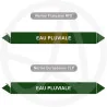 Repérage de tuyauterie Eau pluviale reperage marqueur tuyauterie vinyle
