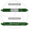 Repérage de tuyauterie Eau potable reperage marqueur tuyauterie vinyle