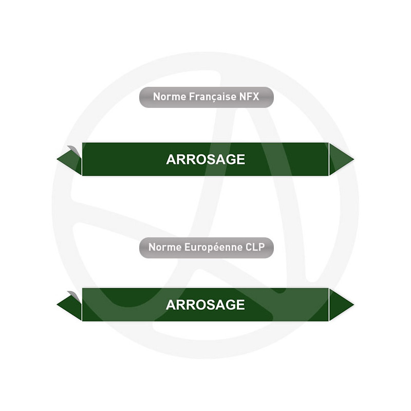 Repérage de tuyauterie Arrosage reperage marqueur tuyauterie vinyle