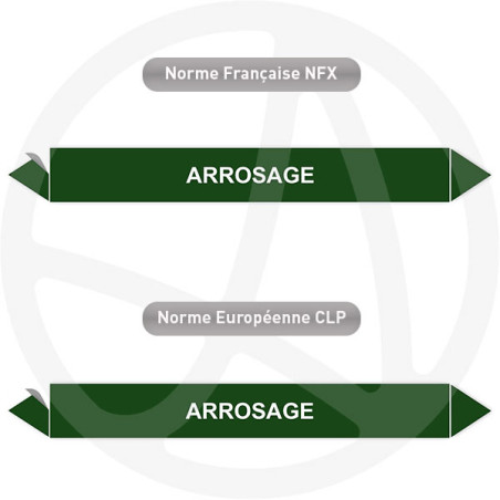 Repérage de tuyauterie Arrosage reperage marqueur tuyauterie vinyle