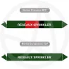 Repérage de tuyauterie Réseau sprinkler reperage marqueur tuyauterie vinyle