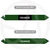 Repérage de tuyauterie Vidange reperage marqueur tuyauterie vinyle