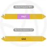 Repérage de tuyauterie Gaz reperage marqueur tuyauterie vinyle