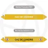 Repérage de tuyauterie Gaz de cokerie reperage marqueur tuyauterie vinyle