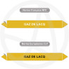 Repérage de tuyauterie Gaz de lacq reperage marqueur tuyauterie vinyle