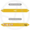 Repérage de tuyauterie H2S reperage marqueur tuyauterie vinyle