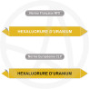 Repérage de tuyauterie Hexafluorure d'uranium reperage marqueur tuyauterie vinyle