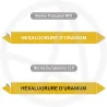 Repérage de tuyauterie Hexafluorure d'uranium reperage marqueur tuyauterie vinyle