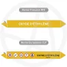 Repérage de tuyauterie Oxyde d'éthylène reperage marqueur tuyauterie vinyle