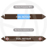 Repérage de tuyauterie Fuel retour reperage marqueur tuyauterie vinyle