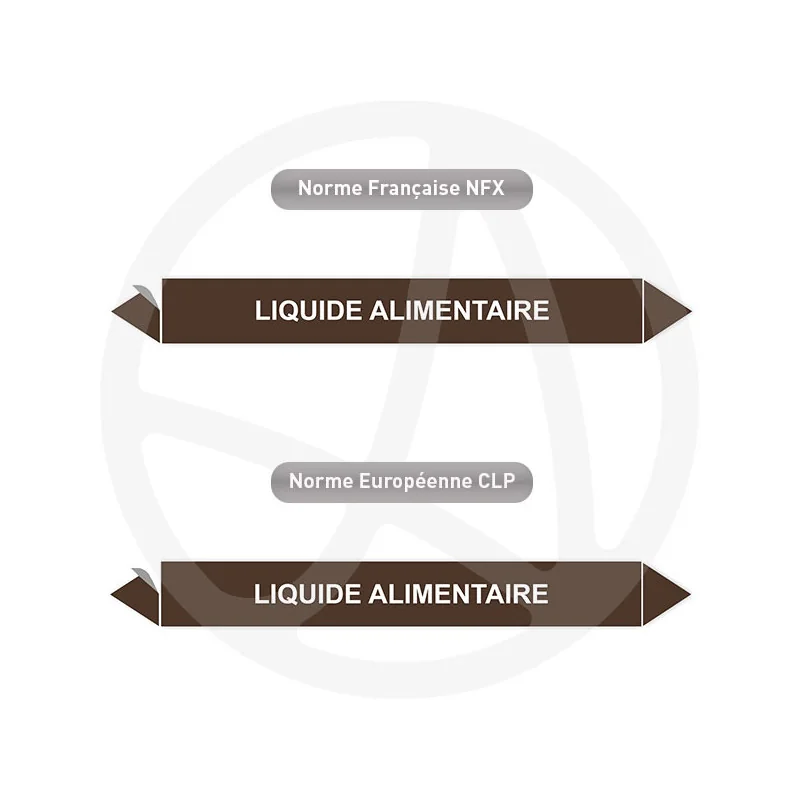 Repérage de tuyauterie Liquide alimentaire reperage marqueur tuyauterie vinyle