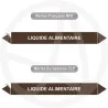 Repérage de tuyauterie Liquide alimentaire reperage marqueur tuyauterie vinyle