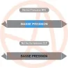 Repérage de tuyauterie Basse pression reperage marqueur tuyauterie vinyle