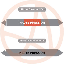 Repérage de tuyauterie Haute pression reperage marqueur tuyauterie vinyle