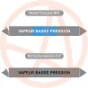 Repérage de tuyauterie Vapeur basse pression reperage marqueur tuyauterie vinyle