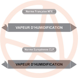 Repérage de tuyauterie Vapeur haute pression reperage marqueur tuyauterie vinyle