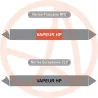 Repérage de tuyauterie Vapeur HP reperage marqueur tuyauterie vinyle