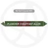 Repérage de tuyauterie Plancher chauffant aller reperage marqueur tuyauterie vinyle