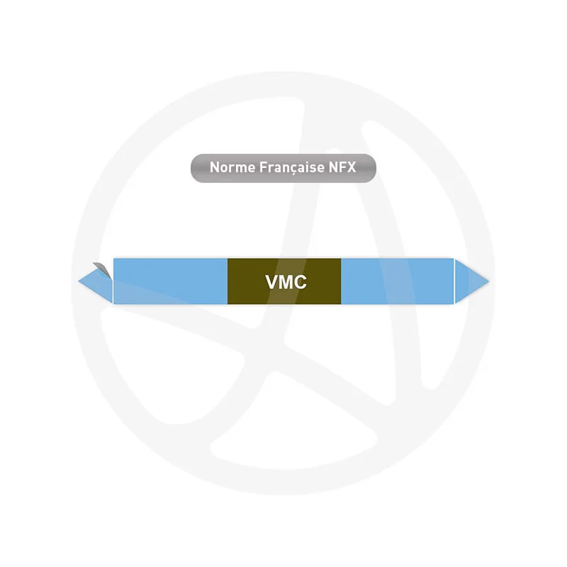 Repérage de tuyauterie VMC reperage marqueur tuyauterie vinyle