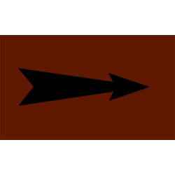 Repérage de tuyauterie Flèche - Marron / Noir fleche reperage marqueur tuyauterie vinyle