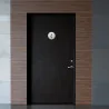 Plaque de porte aluminium brossé : Toilettes hommes