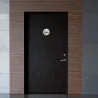Plaque de porte aluminium brossé : Interdiction de fumer