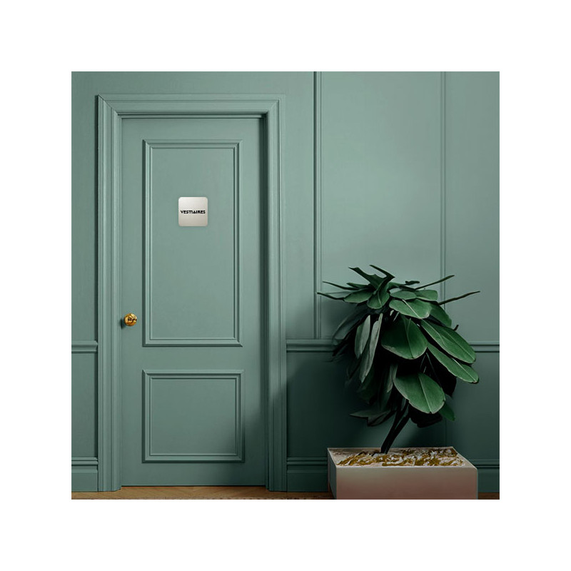 Targa Porta In Alluminio Spazzolato 200x50 Mm – Stampa UV, Con Retro Biadesivo, Produzione Francese