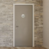 Plaque de porte aluminium brossé : Vestiaires femmes