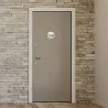 Plaque de porte aluminium brossé : 2ème étage